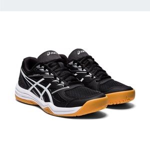 ASICS upcourt 4 women’s  Black and White volleyball shoes